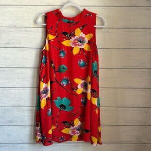 Peach Love California Floral Swing Dress